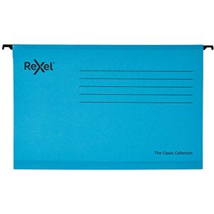 Rexel Classic Suspension Files Foolscap Blue (Pack of 25) 2115590 Rexel Classic Suspension Files Foolscap Blue (Pack of 25) 2115590
