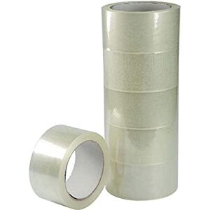 Alevar Transparent Adhesive Tape Low Noise mm 50x66 m Conf. Pack of 6. Alevar Transparent Adhesive Tape Low Noise mm 50x66 m Conf. Pack of 6.
