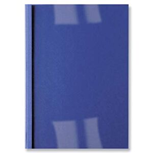 GBC LeatherGrain Thermal Binding Covers, 3 mm, 30 Sheet Capacity, A4, Royal Blue, Pack of 100, IB451010 GBC LeatherGrain Thermal Binding Covers, 3 mm, 30 Sheet Capacity, A4, Royal Blue, Pack of 100, IB451010