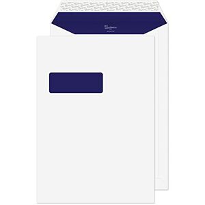 Blake Pure C4 324 x 229 mm 120 gsm Recycled Peel & Seal Pocket Window Envelopes (RP84892) Super White Wove Pack of 250 Blake Pure C4 324 x 229 mm 120 gsm Recycled Peel & Seal Pocket Window Envelopes (RP84892) Super White Wove Pack of 250