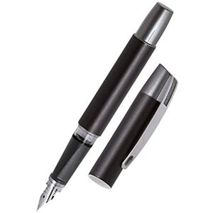 Online Ergonomic fountain pen for left handed for school/college Campus Black solid medium nib, soft grip part, for standard ink cartridges, refillable, for beginners/pupils/students/adults Online Ergonomic fountain pen for left handed for school/college Campus Black solid medium nib, soft grip part, for standard ink cartridges, refillable, for beginners/pupils/students/adults