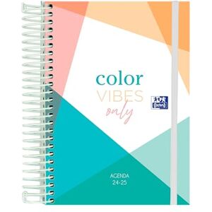 Oxford Colorblock 2024 2025 Day Per Page Diary, Extra Cover, 12 x 18 cm, Spanish, Colour Vibes Only Model Oxford Colorblock 2024 2025 Day Per Page Diary, Extra Cover, 12 x 18 cm, Spanish, Colour Vibes Only Model