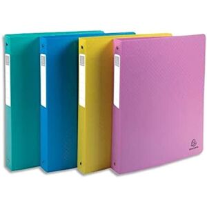 Exacompta Ref. 51790E Set of 4 semi-rigid PP binders Forever Young 4 round rings diameter 30mm-Back 40mm External dimensions. : 32x26.8 cm Format to be filed A4 Maxi-4 assorted colors Exacompta Ref. 51790E Set of 4 semi-rigid PP binders Forever Young 4 round rings diameter 30mm-Back 40mm External dimensions. : 32x26.8 cm Format to be filed A4 Maxi-4 assorted colors