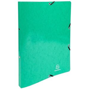 Exacompta Ref 54898E Box of 20 Glossy Card Binders with Elastic Bands 2 Round Rings 15 mm Spine 20 mm External Dimensions: 32 x 25 cm File Size A4 Dark Green Exacompta Ref 54898E Box of 20 Glossy Card Binders with Elastic Bands 2 Round Rings 15 mm Spine 20 mm External Dimensions: 32 x 25 cm File Size A4 Dark Green