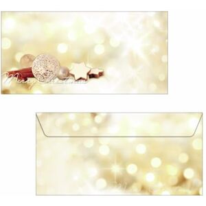 Sigel DU221 Christmas envelopes "Cinnamon Stars", DL, without window, 90 gsm, 25 Pieces Sigel DU221 Christmas envelopes "Cinnamon Stars", DL, without window, 90 gsm, 25 Pieces