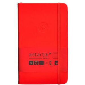 Antartik NOTEBOOK WITH RUBBER NOTES HARD COVER A6 SHEETS STRIPED RED 100 SHEETS 80 GR FSC Antartik NOTEBOOK WITH RUBBER NOTES HARD COVER A6 SHEETS STRIPED RED 100 SHEETS 80 GR FSC