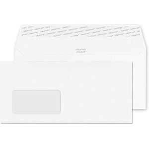 Blake Envelopes Creative Colour 250W Briefumschläge Haftklebung Mit Fenster Ice Weiß DL+ 114 x 229 mm 120g/m² 500 Stück Blake Envelopes Creative Colour 250W Briefumschläge Haftklebung Mit Fenster Ice Weiß DL+ 114 x 229 mm 120g/m² 500 Stück