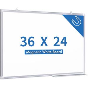 TRIPOLLO Magnetic White Board, 36 X 24 Inches Magnetic Dry Erase Board Hanging Whiteboard, Silver Aluminum Frame, Whiteboard for Office, Home and School TRIPOLLO Magnetic White Board, 36 X 24 Inches Magnetic Dry Erase Board Hanging Whiteboard, Silver Aluminum Frame, Whiteboard for Office, Home and School