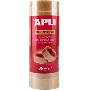 APLI Self-Adhesive Tape, 19 mm, 33 m, 8 Pieces APLI Self-Adhesive Tape, 19 mm, 33 m, 8 Pieces