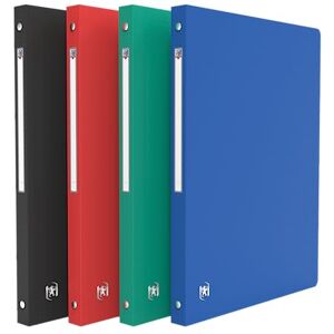 Oxford Elba Ring Binder 4-Ringed 15 mm 5/10e Polypropylene Assorted Classic Range (Pack of 20) Oxford Elba Ring Binder 4-Ringed 15 mm 5/10e Polypropylene Assorted Classic Range (Pack of 20)