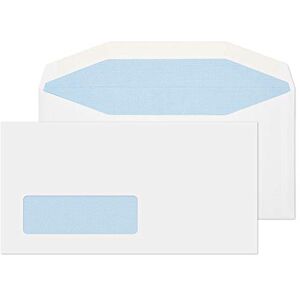 Blake Purely Everyday DL+ 121 x 235 mm 90 gsm Mailer Gummed Low Window Envelopes (6114LW) White Pack of 1000 Blake Purely Everyday DL+ 121 x 235 mm 90 gsm Mailer Gummed Low Window Envelopes (6114LW) White Pack of 1000