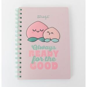 Mr. Wonderful A5 3D Peach Notebook Spiral Binding Always ready for the good 160 white pages Mr. Wonderful A5 3D Peach Notebook Spiral Binding Always ready for the good 160 white pages