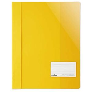 Durable 269004 Clear View Folder for Din A4, Extra Wide, Yellow, 25 Pack Durable 269004 Clear View Folder for Din A4, Extra Wide, Yellow, 25 Pack