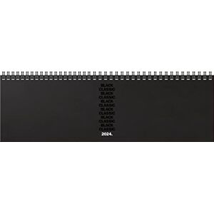 BRUNNEN Weekly calendar "Black Classic" model 774 2024, 2 pages = 1 week, sheet size 32.6 x 10.2 cm, black BRUNNEN Weekly calendar "Black Classic" model 774 2024, 2 pages = 1 week, sheet size 32.6 x 10.2 cm, black