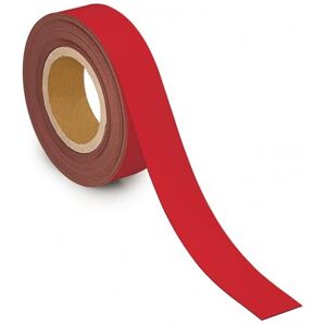 MAUL Labelling Tape 40 mm x 1 mm, Writeable Tape with Magnetic Backing, Versatile in Office, Workshop, Warehouse and Kitchen, Can Be Cut to Size, 10 m Length, Red MAUL Labelling Tape 40 mm x 1 mm, Writeable Tape with Magnetic Backing, Versatile in Office, Workshop, Warehouse and Kitchen, Can Be Cut to Size, 10 m Length, Red