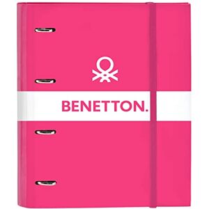 safta Benetton Raspberry – 4 Ring Binder 35 cm with 100 A4 Sheets, Ideal for Children of Different Ages, Comfortable and Versatile, Quality and Strength, 27 x 3.5 x 32 cm, Fuchsia Pink safta Benetton Raspberry – 4 Ring Binder 35 cm with 100 A4 Sheets, Ideal for Children of Different Ages, Comfortable and Versatile, Quality and Strength, 27 x 3.5 x 32 cm, Fuchsia Pink