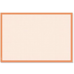 Sigel HO270 Paper Desk Pad, Millimeter Squared, A2 (59.5 x 41 cm), 80 gsm, orange, 30 sheets Sigel HO270 Paper Desk Pad, Millimeter Squared, A2 (59.5 x 41 cm), 80 gsm, orange, 30 sheets