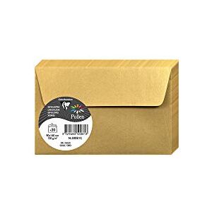 Clairefontaine Ref 50081C Pollen Iridescent Adhesive Envelopes (Pack of 20) 90 x 140mm in Size, 120gsm Paper, Easy-to-Peel Adhesive Strip Gold Clairefontaine Ref 50081C Pollen Iridescent Adhesive Envelopes (Pack of 20) 90 x 140mm in Size, 120gsm Paper, Easy-to-Peel Adhesive Strip Gold