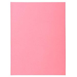 Exacompta Ref 340003E Super Pastel Square Cut Folders 24 x 32cm in Size, Suitable for Storing & Holding A4 Documents, 160gsm Card Pink (Pack of 100) Exacompta Ref 340003E Super Pastel Square Cut Folders 24 x 32cm in Size, Suitable for Storing & Holding A4 Documents, 160gsm Card Pink (Pack of 100)