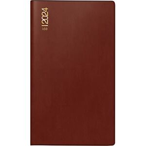rido/idé Weekly calendar model TM 17/contacter 2024, Desk Planner, 2 pages = 1 week landscape sheet size 8.7 x 15.3 cm, burgundy rido/idé Weekly calendar model TM 17/contacter 2024, Desk Planner, 2 pages = 1 week landscape sheet size 8.7 x 15.3 cm, burgundy