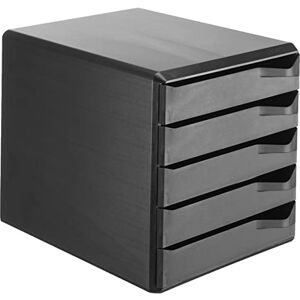 Leitz 5 A4 Drawer Cabinet, Organiser, Post Set, All Black Leitz 5 A4 Drawer Cabinet, Organiser, Post Set, All Black