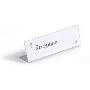Durable Table Place Name Holder For 61 x 210mm Card Made From Strong Crystal Clear Acrylic Pack of 10 Perfect For Conferences, Events, Reception Desks, etc. Durable Table Place Name Holder For 61 x 210mm Card Made From Strong Crystal Clear Acrylic Pack of 10 Perfect For Conferences, Events, Reception Desks, etc.