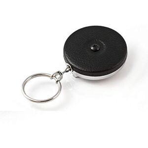 KEY-BAK Original Steel Cable Retractable Keychain, 48" Stainless Steel Cable, Black Front, Steel Belt Clip, 8 oz. Retraction, Split Ring, Black Vinyl (0485-003) KEY-BAK Original Steel Cable Retractable Keychain, 48" Stainless Steel Cable, Black Front, Steel Belt Clip, 8 oz. Retraction, Split Ring, Black Vinyl (0485-003)