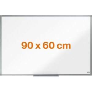 Nobo Steel Magnetic Whiteboard, 900 x 600mm, Aluminium Trim, Corner Wall Mounting, Includes Whiteboard Pen Tray, Essence Range, 90 x 60cm, White, 1905210 Nobo Steel Magnetic Whiteboard, 900 x 600mm, Aluminium Trim, Corner Wall Mounting, Includes Whiteboard Pen Tray, Essence Range, 90 x 60cm, White, 1905210