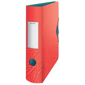 Leitz 180° Active Urban Chic A4 Lever Arch File, Red, Curved Spine 82mm Width, Elastic Fastening, Light polyfoam, Urban Chic, 11160020 Leitz 180° Active Urban Chic A4 Lever Arch File, Red, Curved Spine 82mm Width, Elastic Fastening, Light polyfoam, Urban Chic, 11160020