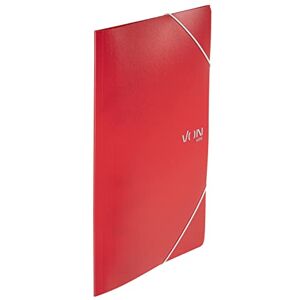 Leitz VON 30070025 A4 Folder with Elastic Band, Polypropylene Plastic, for 150 Sheets, 3 Flaps, Folder with Elastic Band, with Modern Von Print, Lightweight Folder for School and Home, Pack of 5, Red Leitz VON 30070025 A4 Folder with Elastic Band, Polypropylene Plastic, for 150 Sheets, 3 Flaps, Folder with Elastic Band, with Modern Von Print, Lightweight Folder for School and Home, Pack of 5, Red