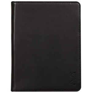 Rhodia 213001C rama N°13 Clipboard and Document Holder Booklet Black for A6 (10.5 x 14.8 cm) Format Notepads or Notebooks Premium Italian Faux Leather rama Collection Rhodia 213001C rama N°13 Clipboard and Document Holder Booklet Black for A6 (10.5 x 14.8 cm) Format Notepads or Notebooks Premium Italian Faux Leather rama Collection