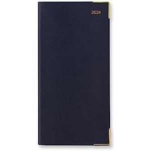 Letts of London Letts Classic Slim week to view with appointments and planners 2024 diary dark blue Letts of London Letts Classic Slim week to view with appointments and planners 2024 diary dark blue