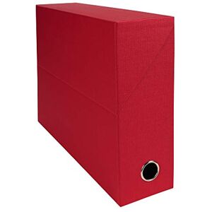 Exacompta Ref 89525E Canvas Transfer Box 250 x 330mm in Size, Suitable for Storing A4 Documents, 90mm Spine, Metal Finger Hole, Spine Label Red Exacompta Ref 89525E Canvas Transfer Box 250 x 330mm in Size, Suitable for Storing A4 Documents, 90mm Spine, Metal Finger Hole, Spine Label Red