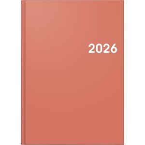 BRUNNEN Book Calendar Model 795 2026 A5, Plastic, Coral BRUNNEN Book Calendar Model 795 2026 A5, Plastic, Coral