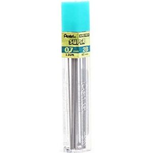 Pentel Super Hi-Polymer Refill Leads 0.7 mm, Grade 2B (Pack of 12 Tubes 144 Leads), Black Pentel Super Hi-Polymer Refill Leads 0.7 mm, Grade 2B (Pack of 12 Tubes 144 Leads), Black