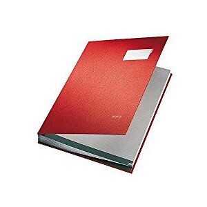 Leitz Expandable Signature Book with 20 Card Dividers, A4, Red, 57000025 Leitz Expandable Signature Book with 20 Card Dividers, A4, Red, 57000025