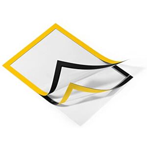 Durable DURAFRAME A4 Self-Adhesive Magnetic Display Frames -Anti-Glare Sign and Poster Holders Wall and Window Picture Document Pockets 2 Pack Yellow Durable DURAFRAME A4 Self-Adhesive Magnetic Display Frames -Anti-Glare Sign and Poster Holders Wall and Window Picture Document Pockets 2 Pack Yellow