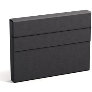 Bigso Box of Sweden A4 Folder Organiser Elastic Strap Fibreboard & Paper File Folder Spacious for Documents, Letters Black Bigso Box of Sweden A4 Folder Organiser Elastic Strap Fibreboard & Paper File Folder Spacious for Documents, Letters Black