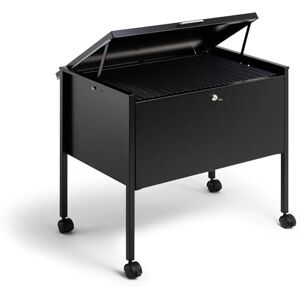 Durable ECO Suspension File Trolley, For 80 A4 Suspension Files, Made of Strong Steel, Black Colour, ideal For Filing and Storage In Offices Durable ECO Suspension File Trolley, For 80 A4 Suspension Files, Made of Strong Steel, Black Colour, ideal For Filing and Storage In Offices
