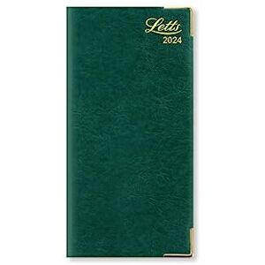 Letts of London Letts Lexicon Slim vertical (landscape) week to view 2024 diary with appointments green Letts of London Letts Lexicon Slim vertical (landscape) week to view 2024 diary with appointments green