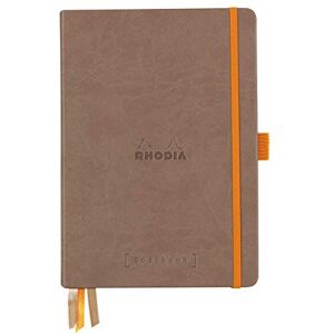 Rhodia Hardcover Goal Book, A5, Dot Taupe Rhodia Hardcover Goal Book, A5, Dot Taupe
