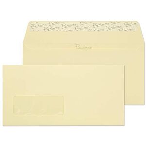 Blake Business DL 110 x 220 mm 120 gsm Peel & Seal Window Wallet Envelopes (51884) Vellum Wove Pack of 500 Blake Business DL 110 x 220 mm 120 gsm Peel & Seal Window Wallet Envelopes (51884) Vellum Wove Pack of 500