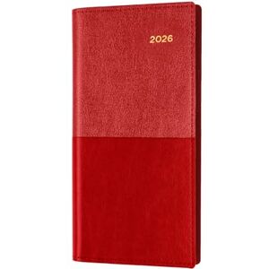 Collins Valour Slim 2026 12 Month Calendar Year Planner, Week-To-View Diary, Pocket Red (VAL2SP3.15-26) Collins Valour Slim 2026 12 Month Calendar Year Planner, Week-To-View Diary, Pocket Red (VAL2SP3.15-26)