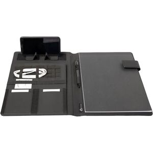 Stop Ocean Plastic Alassio 46221 RPET Business Folder Nylon and Leather Document Folder with Notepad Organiser for Office and Everyday Use Approx. 31 x 23 x 1.5 cm Anthracite Stop Ocean Plastic Alassio 46221 RPET Business Folder Nylon and Leather Document Folder with Notepad Organiser for Office and Everyday Use Approx. 31 x 23 x 1.5 cm Anthracite