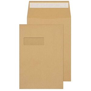 Blake Purely Packaging C4 324 x 229 x 25 mm 130 gsm Gusset Pocket Peel & Seal Window Envelopes (1992MW) Manilla Pack of 125 Blake Purely Packaging C4 324 x 229 x 25 mm 130 gsm Gusset Pocket Peel & Seal Window Envelopes (1992MW) Manilla Pack of 125