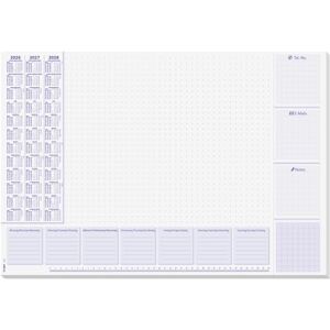 Sigel H6355 Paper Desk pad- Weekly Planner Lilac Approx. A2-2026/2027/2028 DE/EN/NL 30 Sheets FSC-Certified Sigel H6355 Paper Desk pad- Weekly Planner Lilac Approx. A2-2026/2027/2028 DE/EN/NL 30 Sheets FSC-Certified