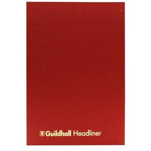 Guildhall Exacompta Ref 38/10Z Headliner Case bound Hardback Account Book, 298 x 203mm, 10 Cash Column, 80 Pages, Tamper-Proof, Precision Ruled 95gsm Ledger Paper Burgundy Guildhall Exacompta Ref 38/10Z Headliner Case bound Hardback Account Book, 298 x 203mm, 10 Cash Column, 80 Pages, Tamper-Proof, Precision Ruled 95gsm Ledger Paper Burgundy