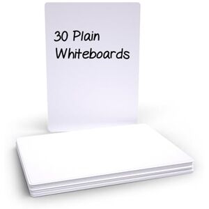 SHOW-ME Basics A4 Plain Budget Whiteboards – Pack of 30 Double-Sided Dry-Wipe Student Boards (Tear-Resistant Surface, Both Sides Plain, Classroom, Home, Learning Aid) SHOW-ME Basics A4 Plain Budget Whiteboards – Pack of 30 Double-Sided Dry-Wipe Student Boards (Tear-Resistant Surface, Both Sides Plain, Classroom, Home, Learning Aid)