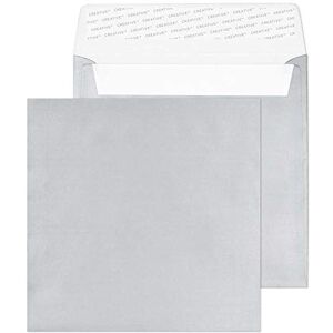 Blake Creative Shine 160 x 160 mm 120 gsm Square Peel & Seal Envelopes (M612) Metallic Silver Pack of 500 Blake Creative Shine 160 x 160 mm 120 gsm Square Peel & Seal Envelopes (M612) Metallic Silver Pack of 500
