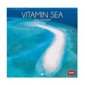 LEGAMI 2026 Wall Calendar, Vitamin Sea, Small Wall Calendar, 12 Months and Yearly Planner, in 6 Languages, Space for Notes, Zodiac Signs, International Holidays, 18 x 18 cm LEGAMI 2026 Wall Calendar, Vitamin Sea, Small Wall Calendar, 12 Months and Yearly Planner, in 6 Languages, Space for Notes, Zodiac Signs, International Holidays, 18 x 18 cm